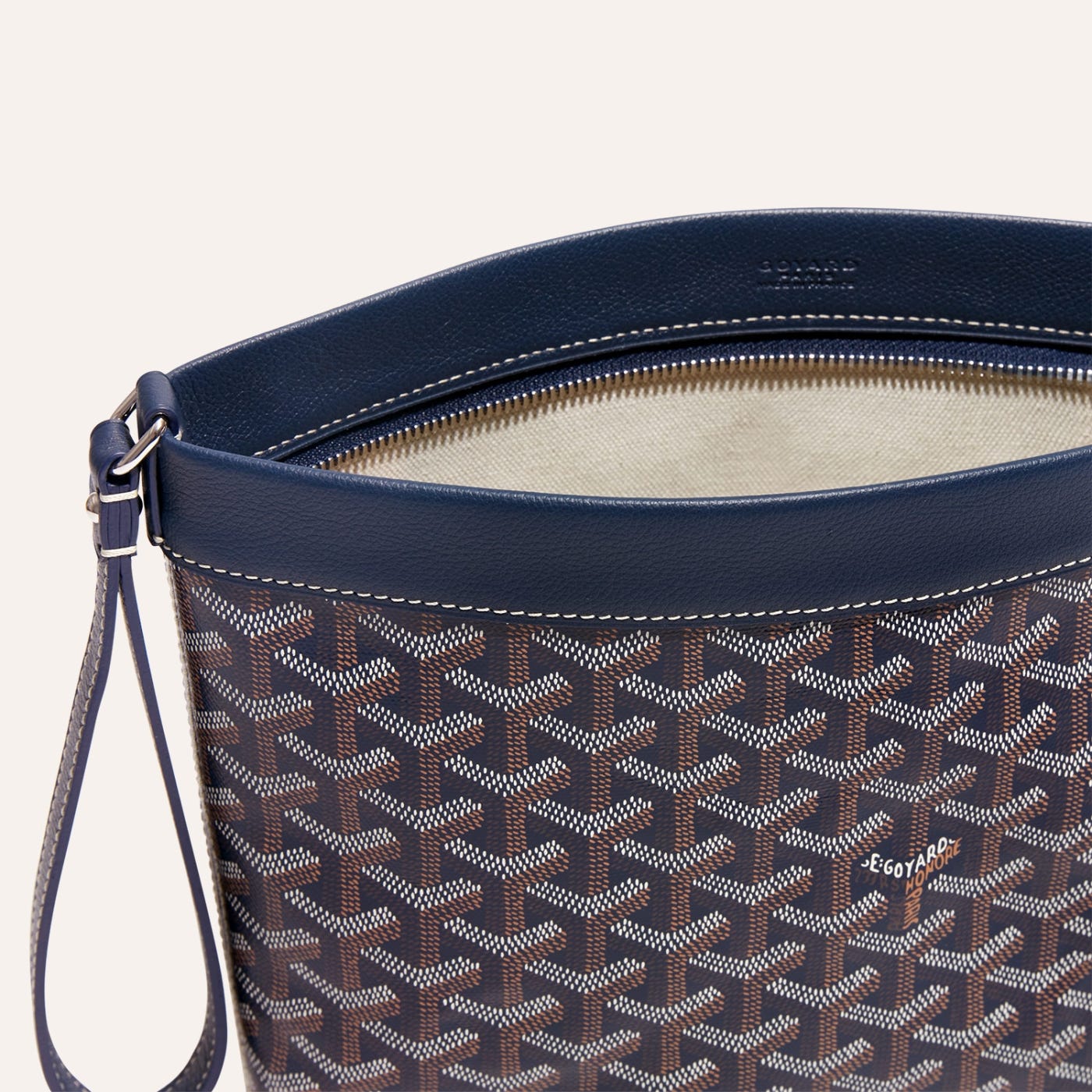 Goyard Conti Pouch Navy Blue - Image 4